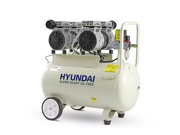 HYUNDAI AIR COMPRESSOR OIL FREE LOW NOISE 2HP 50L