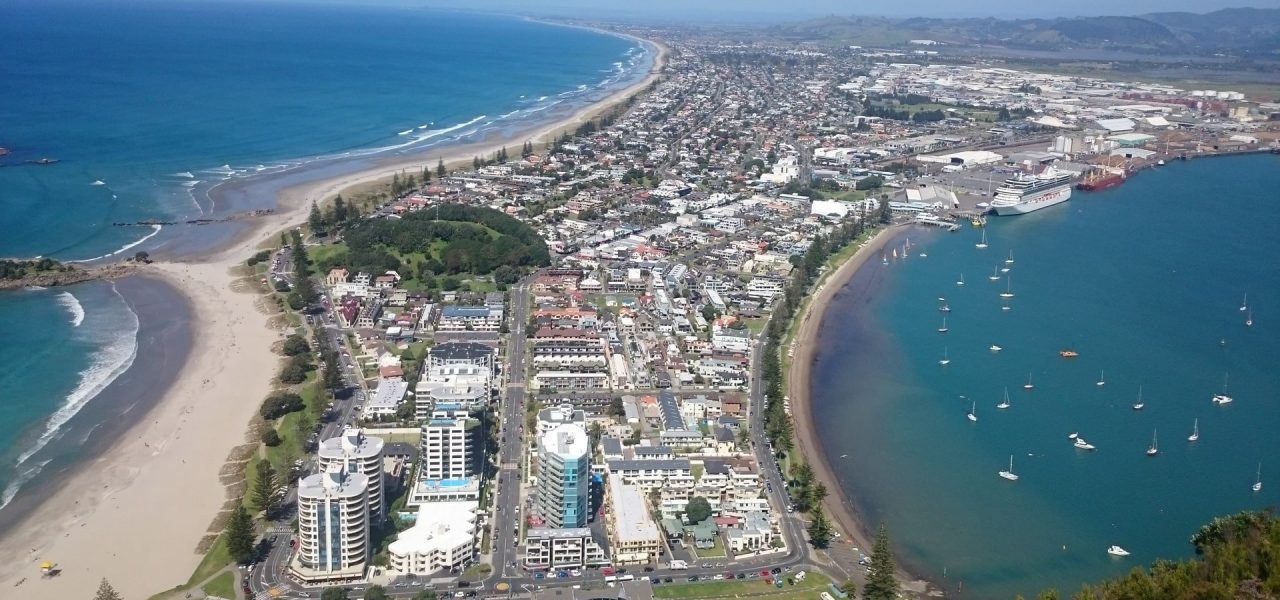 The view from the summit of Mt Maunganui Summit Track